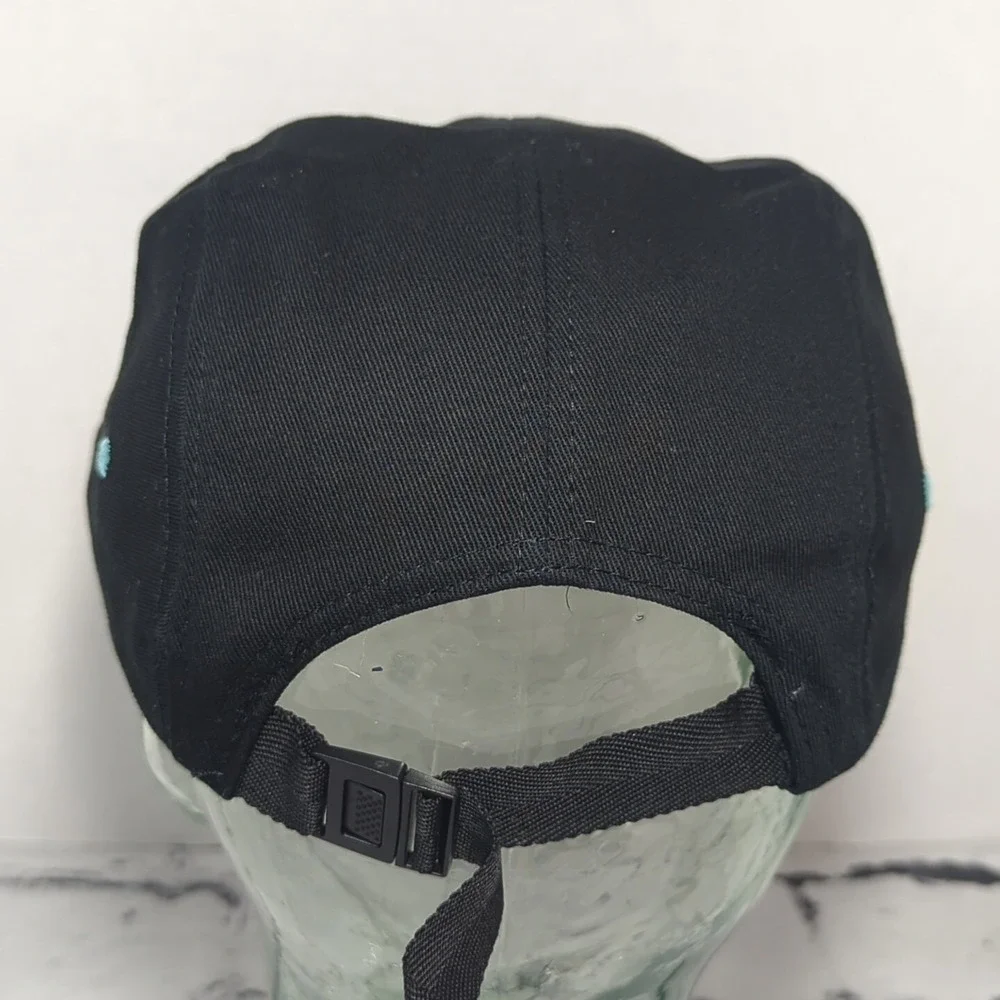 Stay Up Bruh Hat Black Teal‎ Multicolor Adjustable Ball Cap